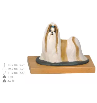 Shih Tzu - bemalte Figur, Statue, Skulptur, vom Künstler hergestellt, Marke Art-Dog