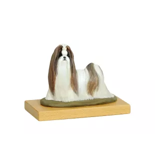 Shih Tzu I - figurine peinte, statue, sculpture, réalisée par l'artiste, marque Art-Dog