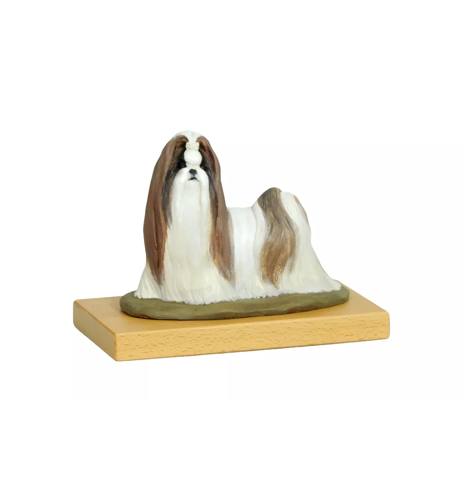 Shih Tzu I - bemalte Figur, Statue, Skulptur, vom Künstler hergestellt, Marke Art-Dog