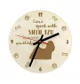 Shih Tzu, Chrysanthemum Dog - clock with a dog, wooden clock, wall clock for dog lovers, clock for desk and shelf, Art-Dog
