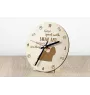 Shih Tzu, Chrysanthemum Dog - clock with a dog, wooden clock, wall clock for dog lovers, clock for desk and shelf, Art-Dog