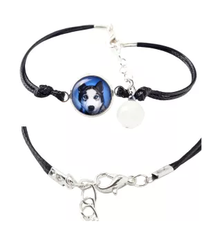 Siberian Husky, Chukcha - bracelet in a box with your photo, feminine jewelry, perfect gift from Art-Dog brand