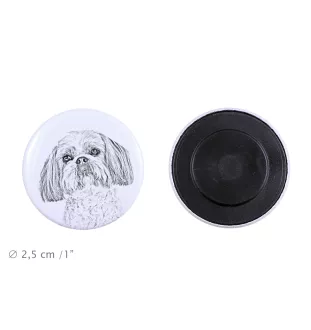 Shih Tzu - aimant avec un œil de chien, exceptionnellement léger, aimant puissant, produit fabriqué à la main par la marque Art-Dog