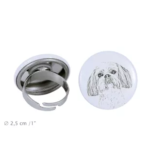 Shih Tzu pierścionek z psem mały Art-Dog