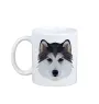 Husky de Sibérie, Husky sibérien - tasse avec une photo et un motif de chien géométrique Art-Dog