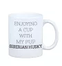Husky de Sibérie, Husky sibérien - tasse avec une photo et un motif de chien géométrique Art-Dog