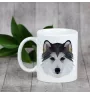 Husky de Sibérie, Husky sibérien - tasse avec une photo et un motif de chien géométrique Art-Dog