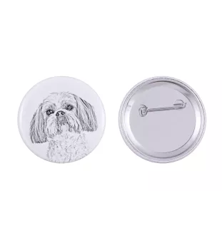 Shih Tzu - badge avec votre chien, ajoutez votre propre photo, marque Art-Dog