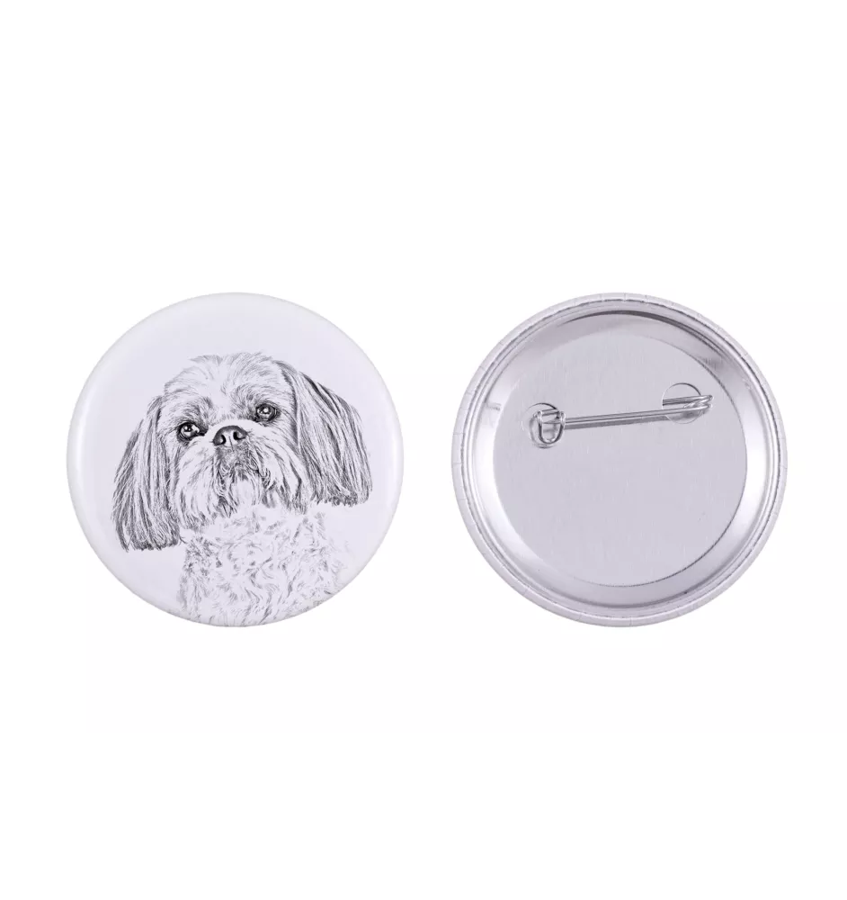 Shih Tzu - badge avec votre chien, ajoutez votre propre photo, marque Art-Dog
