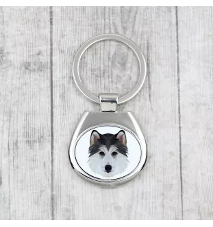 Husky syberyjski brelok geometryczny Art-Dog