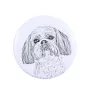 Shih Tzu - badge avec votre chien, ajoutez votre propre photo, marque Art-Dog