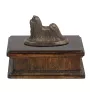 Shih Tzu - Hund Ascheurne, klassische Urne mit Statue, elegante Urne mit Hund von der Marke Art-Dog