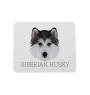 Siberian Husky, Chukcha - geometric mouse pad with a picture and text by Art-Dog