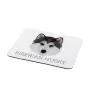 Siberian Husky, Chukcha - geometric mouse pad with a picture and text by Art-Dog