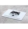 Siberian Husky, Chukcha - geometric mouse pad with a picture and text by Art-Dog