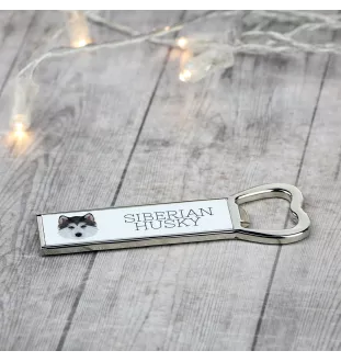 Siberian Husky - Flaschenöffner mit Bild und Aufschrift für Bier von Art-Dog