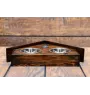 Shih Tzu, Chrysanthemum Dog I - wooden stand with bowls for a dog, decorative dog bowls, a gift for adopting a dog from the Art-Dog brand