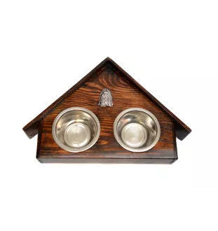 Shih Tzu - support en bois avec des bols pour chien, bols pour chien décoratifs, cadeau pour l'adoption d'un chien de la marque Art-Dog