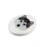 Husky de Sibérie, Husky sibérien - une plaque avec une photo et un motif géométrique de la marque Art-Dog