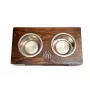 Shih Tzu I - support en bois avec des bols pour chien, bols pour chien en acier, cadeau pour l'adoption d'un chien de la marque Art-Dog