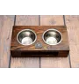 Shih Tzu I - support en bois avec des bols pour chien, bols pour chien en acier, cadeau pour l'adoption d'un chien de la marque Art-Dog