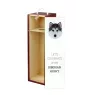 Siberian Husky - geometrische Box mit einem Bild und Schriftzug für Wein der Marke Art-Dog
