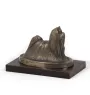 Shih Tzu - statuette de chien, figurine sur un socle blanc, trophée pour exposition de chiens de la marque Art-Dog