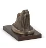 Shih Tzu - statuette de chien, figurine sur un socle blanc, trophée pour exposition de chiens de la marque Art-Dog