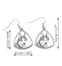 Siberian Husky, Chukcha - dog earrings, hanging earrings with a picture, personalized jewelry with Art-Dog brand print