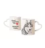 Siberian Husky - Tasse mit Hund, entzückende Tasse mit herzförmigem Henkel, universelles Geschenk der Marke Art-Dog