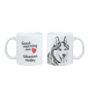 Siberian Husky, Chukcha - cup with a dog, cup with a photo, personalized gift from the Art-Dog brand