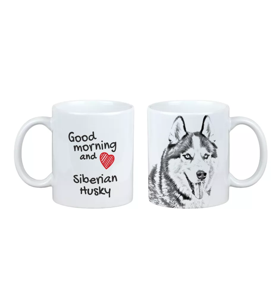 Siberian Husky, Chukcha - cup with a dog, cup with a photo, personalized gift from the Art-Dog brand