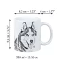 Siberian Husky, Chukcha - cup with a dog, cup with a photo, personalized gift from the Art-Dog brand