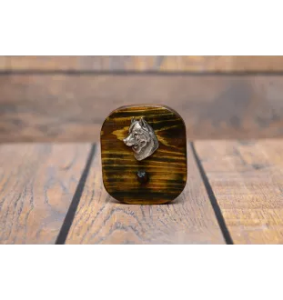 Husky syberyjski wieszak drewniany pojedynczy Art-Dog