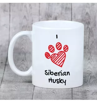 Siberian Husky, Chukcha - cup with a dog, cute cup with graphics, a gift with your photo from the Art-Dog brand