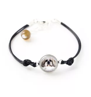 Shih Tzu - ensemble de bijoux dans une boîte, collier, boucles d'oreilles, bracelet, produits de la marque Art-Dog