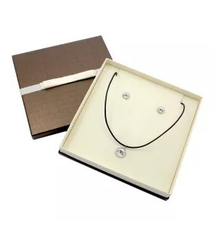 Shih Tzu - Schmuck mit Ihrem Foto-Box, Halskette und Ohrringe-Set, personalisierte Produkte der Marke Art-Dog.