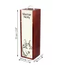 Siberian Husky, Chukcha - wine box with a dog, alcohol box with graphics, personalized gift box from the Art-Dog brand