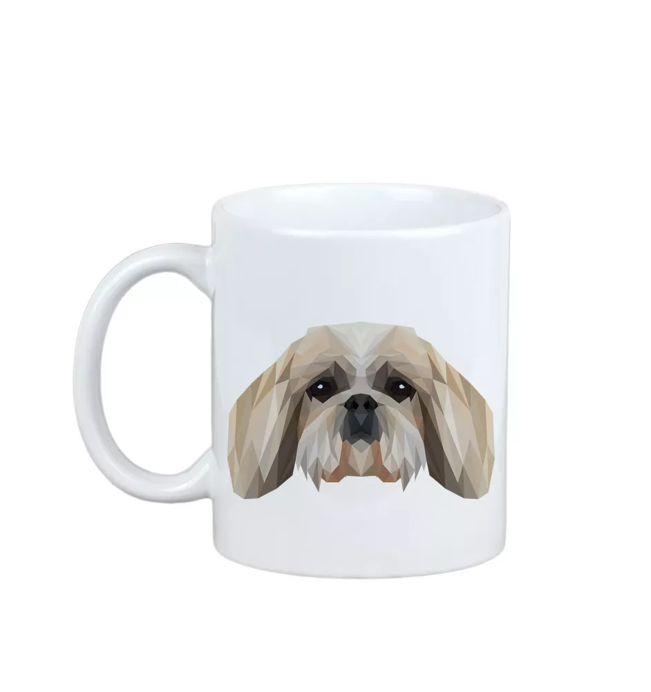 Shih Tzu kubek geometryczny Art-Dog