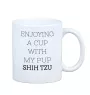 Shih Tzu, Chrysanthemum Dog - cup with a geometric dog image and the inscription Art-Dog