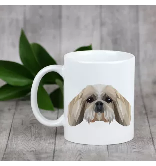 Shih Tzu kubek geometryczny Art-Dog
