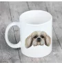 Shih Tzu - Becher mit einem Bild und dem Schriftzug geometrischer Hund Art-Dog