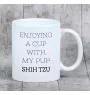 Shih Tzu - tasse avec une photo et un motif de chien géométrique Art-Dog