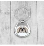 Shih Tzu - porte-clés géométrique avec photo et inscription Art-Dog