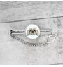 Shih Tzu, Chrysanthemum Dog - geometric tie clip with a picture and inscription from Art-Dog