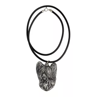 Skye Terrier - Halskette mit Hund, versilberter Anhänger für Hundefans, einzigartiger Schmuck der Marke Art-Dog