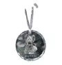 Silky Terrier - crystal bauble with a photo, dog photo in crystal, personalized Christmas tree ornament by Art-Dog brand