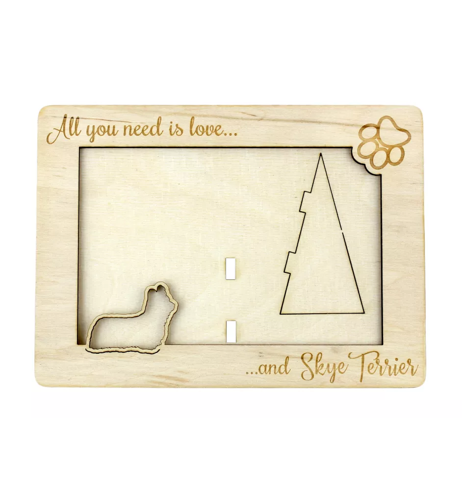 Silky Terrier - Photo frame, engraved wooden frame, a lovely gadget for the dog lover by Art-Dog