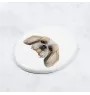 Shih Tzu - une plaque avec une photo et un motif géométrique de la marque Art-Dog