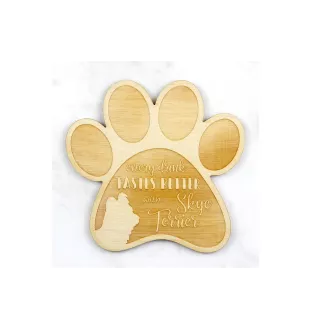 Skye Terrier podkładka pod kubek ze sklejki Art-Dog